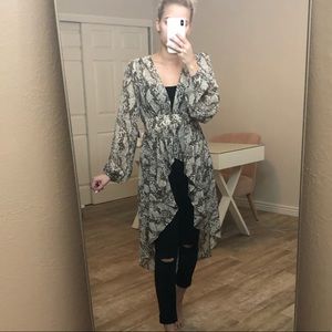 Leopard high low top